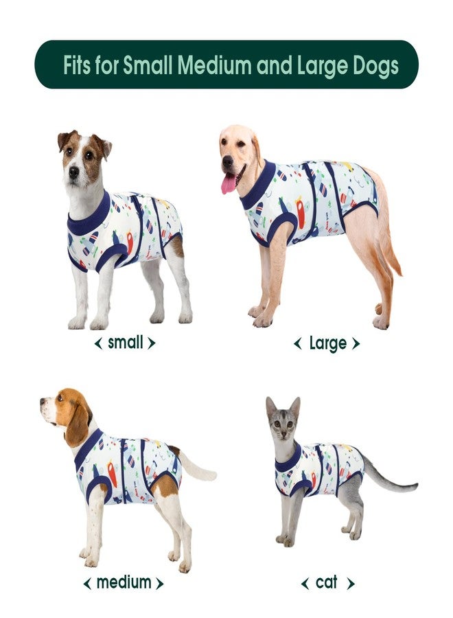 Kuoser Recovery Suit for Dogs Cats After Surgery, Professional Pet Recovery Shirt Dog Abdominal Wounds Bandages, Substitute E-Collar & Cone,Prevent Licking Dog Onesies Pet Surgery Recovery Suit - Image 3